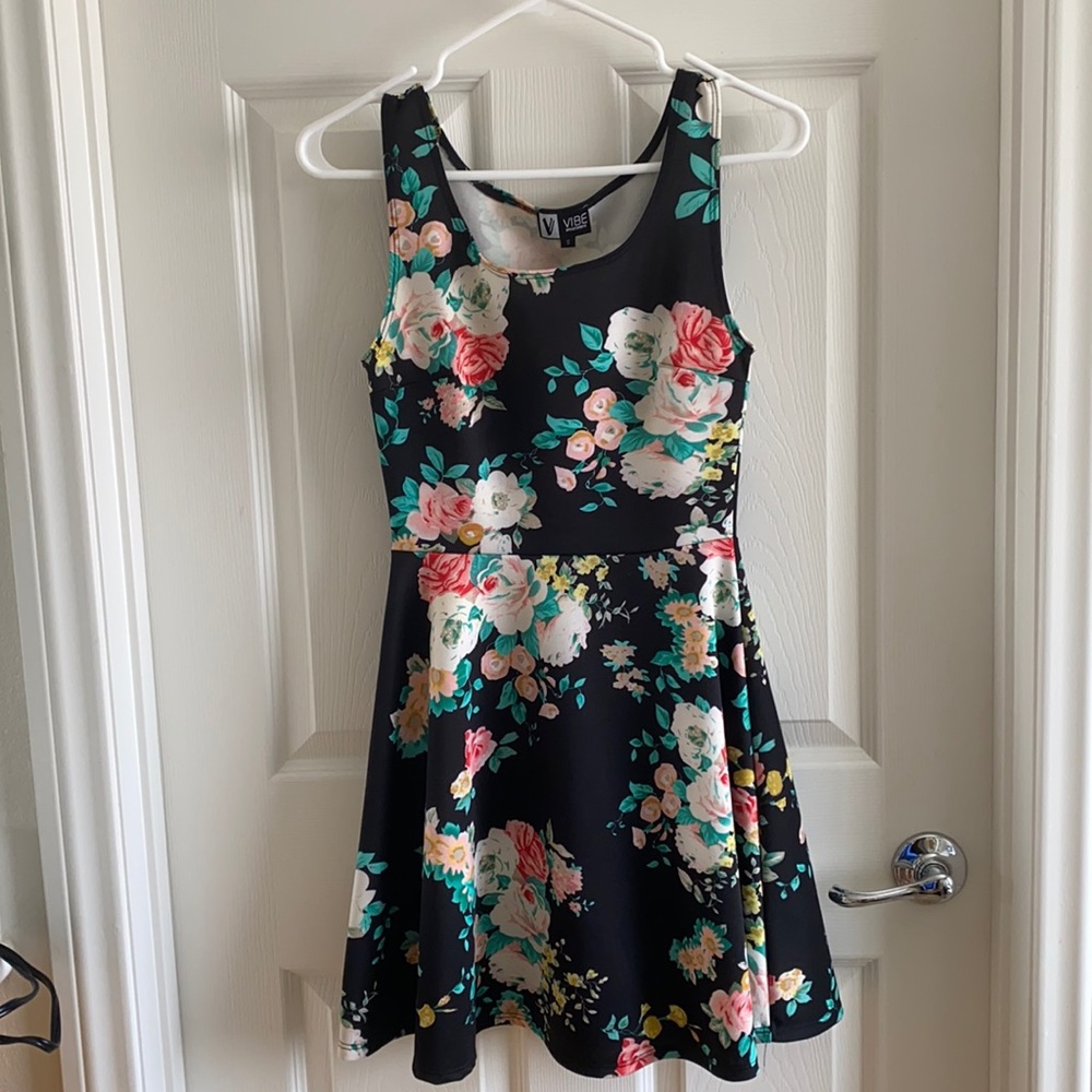 Sportswear Floral Skater Dress Small